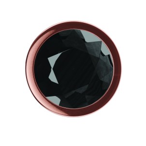 Анальная Пробка Diamond Jet Shine S Розовое Золото, черный кристалл