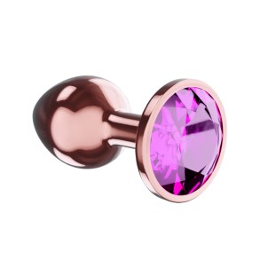 Анальная Пробка Diamond Quartz Shine L Розовое Золото, розовый кристалл