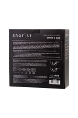Анальная пробка с эрекционным кольцом Erotist черная М*****