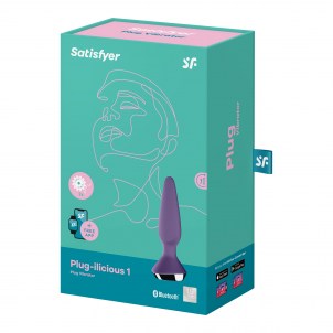 Анальная пробка с вибрацией Satisfyer Plug Ilicious 1 малиновая