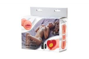 Двойной мастурбатор с вибропулей Satisfaction Lucky charm
