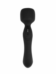 Двусторонний нагревающийся вибратор микрофон Вонд Heating Wand черный