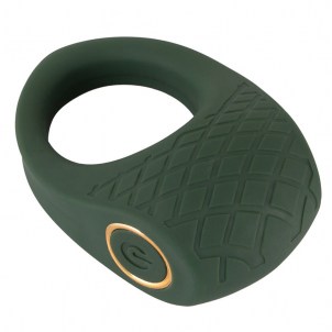 Эрекционное кольцо с вибрацией Emerald Love Luxurious