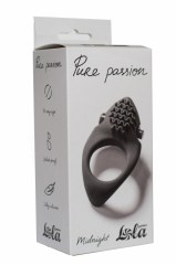 Эрекционное виброкольцо Pure Passion  Midnight черное