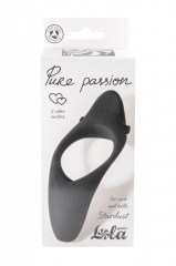 Эрекционное виброкольцо Pure Passion Stardust Black