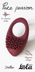 Эрекционное виброкольцо Pure Passion Stellar Wine Red
