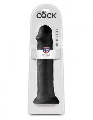 Фаллоимитатор-гигант на присоске черный King Cock 14 Cock Black