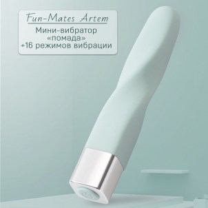 Fun-Mates Artem мини-вибратор мятный 16 режимов, форма помады