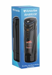 Инновационный мастурбатор Amovibe Warrior с пенетрацией и массажем бусинами