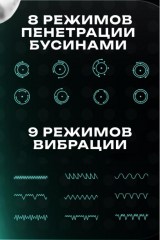 Инновационный мастурбатор Amovibe Warrior с пенетрацией и массажем бусинами