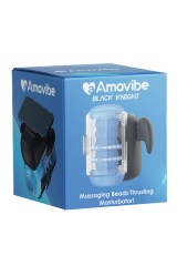 Инновационный робот-мастурбатор Amovibe Black Knight  Massaging Beads с функцией массажа бусинами