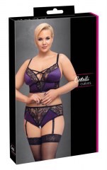 Комплект: бюстгалтер, трусики с подвязками для чулок Cottelli Collection BH Set