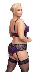 Комплект: бюстгалтер, трусики с подвязками для чулок Cottelli Collection BH Set