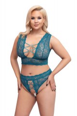Комплект Cottelli Collection Bra Set teal