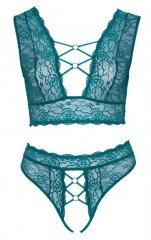 Комплект Cottelli Collection Bra Set teal