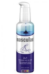 Массажный гель + смазка Masculan Без запаха, 130мл
