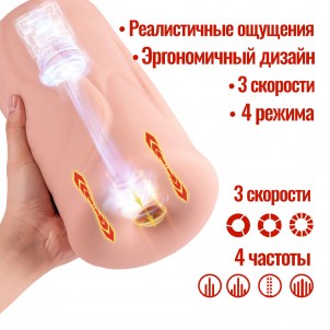 Мастурбатор Xise с функцией фрикции