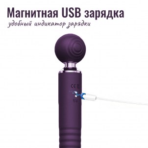 Meng DunDun 3 в 1 — вибратор с 10 режимами вакуума и 10 толчков, фиолетовый