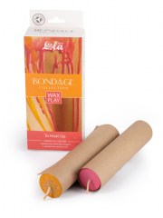 Набор из 2 свечей низкотемпературных для Wax Play Bondage To Heat Up