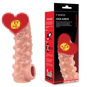Насадка на пенис с шариками KOKOS Cock Sleeve