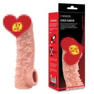 Насадка на пенис с шариками KOKOS Cock Sleeve