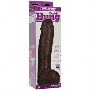 Насадка реалистик (30см) для системы Харнесс Vac-U-Lock- Realistic Hung - Chocolate