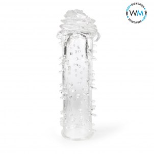 Насадка силиконовая EROWOMAN-EROMAN Crystal Sleeve Rose в форме розы