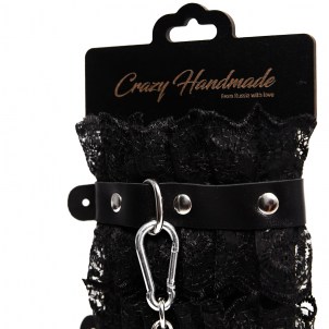Оковы с черным кружевом Crazyhandmade