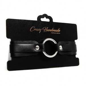 Ошейник однослойный скругленный Crazyhandmade