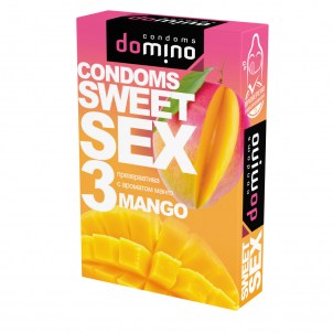 Презервативы для оральных ласк Domino Sweet Sex №3 Манго