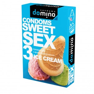 Презервативы для оральных ласк Domino Sweet Sex №3 Пломбир