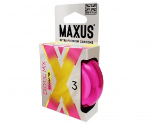 Презервативы MAXUS Exotic Mix ароматизированные №3шт