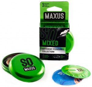 Презервативы MAXUS Mixed набор микс 3шт