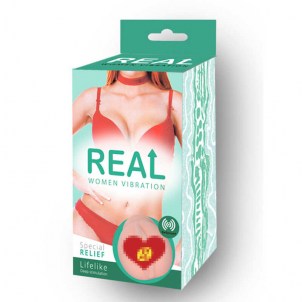 Реалистичный односторонний мастурбатор Real Women Vibration с вибрацией