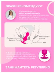 Тренажёр Кегеля Gvibe Gballs 3 App Petal Rose, 8х3 см