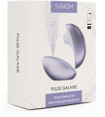 Вакуумно-волновой стимулятор SVAKOM Pulse Galaxie Metallic Lilac с проекцией звёздного неба