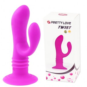 Вибратор анальный  с отростком Baile Pretty Love Twist
