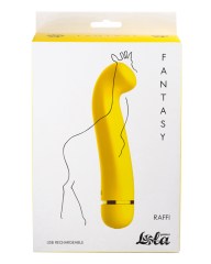 Вибратор для G-точки перезаряжаемый Take It Easy Fantasy Raffi Yellow
