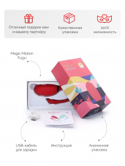 Вибратор и тренажёр Кегеля, Magic Motion FUGU, красный,12 см