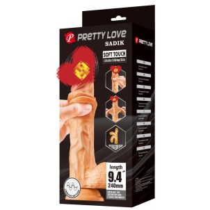 Вибратор с эффектом скользящей кожи Pretty Love BW-008104ZRG