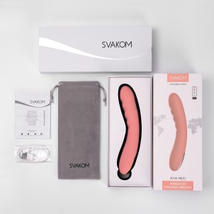 Вибромассажер с функцией пенетрации SVAKOM Ava Neo Peach Pink