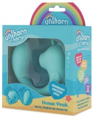 Вибромассажер Unihorn C Horse Ocean Peak со стимуляцией язычком, голубой