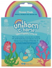 Вибромассажер Unihorn C Horse Ocean Peak со стимуляцией язычком, голубой