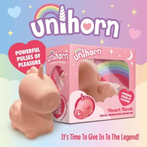 Вибромассажер Unihorn Heart Throb с режимом пульсации, светло-розовый