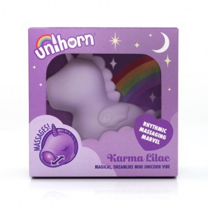 Вибромассажер Unihorn Karma Lilac с функцией пульсации, фиолетовый