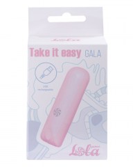 Вибропуля перезаряжаемая Take it Easy Gala Pink