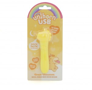 Вибропуля Unihorn USB Bean Blossom, желтый