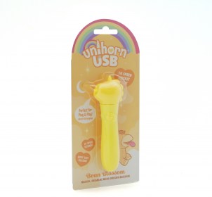 Вибропуля Unihorn USB Bean Blossom, желтый