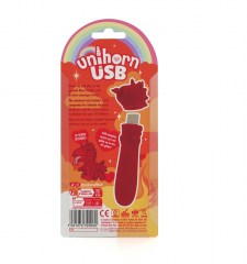 Вибропуля Unihorn USB Blaze Diablo, красный
