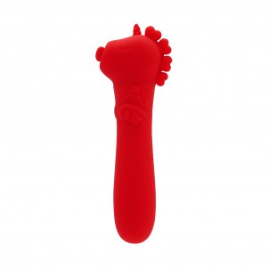 Вибропуля Unihorn USB Cupid's Beau с функцией пульсации, красный